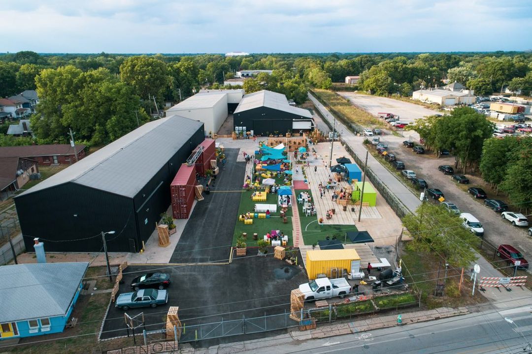 The Cradle at Monon 30 aerial view